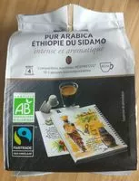 Mängden socker i Capsules de café pur arabica Ethiopie du Sidamo bio