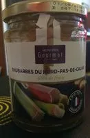 Mängden socker i Confiture Rhubarbe du Nord-Pas-De-Calais