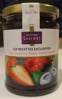 Mängden socker i Les recettes exclusives Fraise, framboise, bleuet, mûre et myrtille