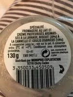 Mängden socker i Cheesecake Abricot note de lavande