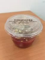 Mängden socker i Compotee pomme, duo de peches granola