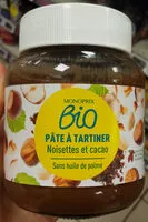 Mängden socker i Pâte a tartiner noisettes et cacao