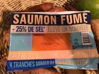 Mängden socker i Saumon fumé -25% de Sel