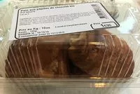 Mängden socker i Pain aux pepites de chocolat bio