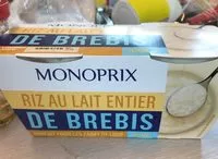 Mängden socker i Riz au lait entier de brebis