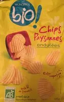 Mängden socker i Chips paysannes ondulés