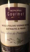 Mängden socker i Gourmet - Huile d'olive de Provence