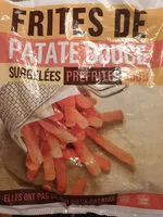 Mängden socker i Frites de patate douce MONOPRIX