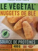 Mängden socker i Nuggets de blé