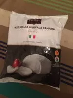 Mängden socker i Mozzarella di bufala campana