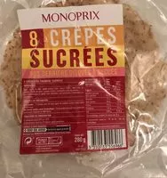 Mängden socker i 8 crêpes sucrées