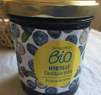 Mängden socker i Myrtille confiture extra