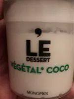 Mängden socker i Yaourt Végétal Coco