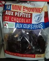 Mängden socker i 10 mini brownie aux pépites de chocolat