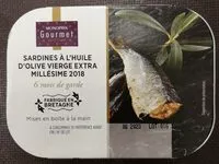 Mängden socker i Sardines à l'huile d'olive vierge extra millésime 2018