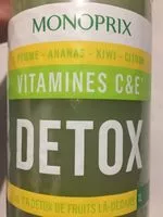 Mängden socker i Vitamines C&E DETOX