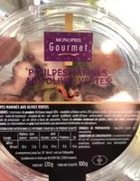 Mängden socker i Poulpes marinés aux olives vertes