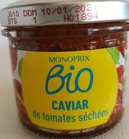 Mängden socker i Caviar de tomates séchées