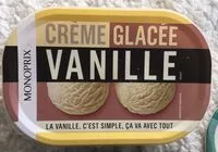 Mängden socker i Crème glacée Vanille