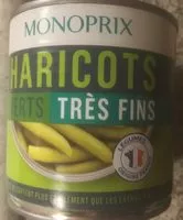 Mängden socker i Haricots verts tres fins