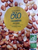 Mängden socker i Cacahuètes avec peau