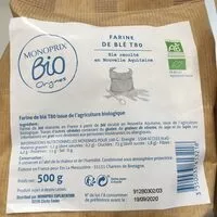Mängden socker i Farine de blé T80