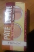 Mängden socker i Pâté de foie