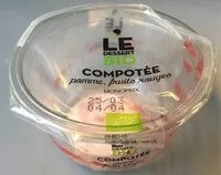 Mängden socker i Compotée pomme fruits rouges