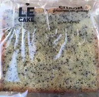 Mängden socker i Le cake citron graines de pavot