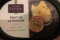 Mängden socker i Sorbet plein fruit Fruit de la passion