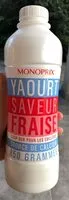 Mängden socker i Yaourt saveur fraise