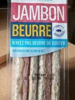 Mängden socker i Sandwich pain de mie jambon beurre