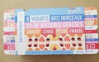 Mängden socker i Yaourt avec morceaux 0%