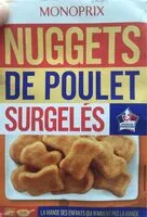 Mängden socker i nuggets de poulet surgelés