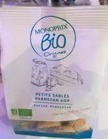 Mängden socker i Petits sablés parmesan Aop