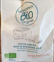 Mängden socker i Petits sablés bleu d'auvergne