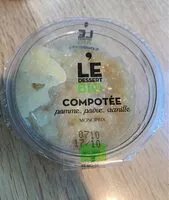 Mängden socker i Compotée Pomme, Poire, Vanille