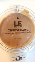 Mängden socker i Cheesecake caramel au beurre salé