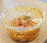 Mängden socker i Carottes râpées - La salade bio