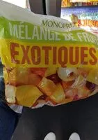 Mängden socker i Mélange fruits exotiques