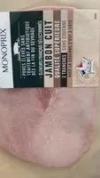 Mängden socker i Jambon cuit supérieur