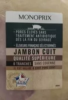 Mängden socker i Jambon cuit qualité supérieur