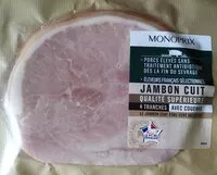 Mängden socker i Jambon cuit qualité supérieure 4 tranches avec couenne