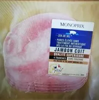 Mängden socker i Jambon cuit supérieur produit sans antibio TSR DD