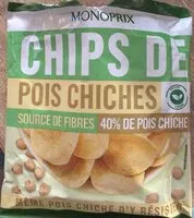 Mängden socker i Chips de pois chiches
