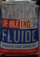 Mängden socker i Farine de blé