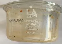 Mängden socker i Salade betterave avocat