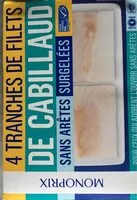 Mängden socker i Filets de cabillaud surgelées