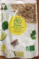 Mängden socker i Riz basmati lait de coco, coriandre et citron vert