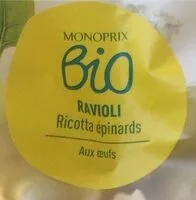 Mängden socker i Ravioli Ricotta épinards